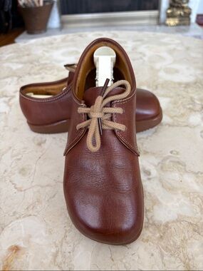 Vintage 1970s Roots Earth Shoes Leather Oxfords Rare Canadian Made Collectible